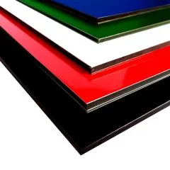 Panel de composite de Aluminio Light SKYBOND 4050 x 1500 x 3 mm rojo mate/brillo RAL 3005