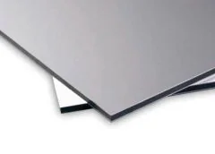 Panel de composite de Aluminio Light 3050 x 1500 x 3 mm plata mate/brillo RAL 9006