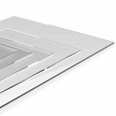 Placa de metacrilato VINK de extrusión, 1020 x 1250 x 1 mm, incoloro brillo