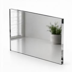 Placa de metacrilato de extrusión espejo, 3050 x 2050 x 2 mm, plata 7001