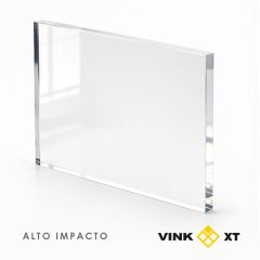 Placa de metacrilato de extrusión VINKCast alto impacto brillo incoloro, 3050 x 2050 x 2 mm