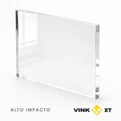 Placa de metacrilato de extrusión VINKCast alto impacto brillo incoloro, 3050 x 2050 x 3 mm