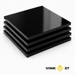 Placa de metacrilato de extrusión VINKCast negro brillo 7058, 3050 x 2050 x 5 mm