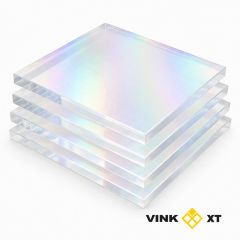 Placa de metacrilato de extrusión VINKCast grabado prismatic incoloro, 3050 x 1500 x 3 mm