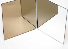 Placa de poliestireno AI espejo 2000 x 1000 x 1 mm plata 7001