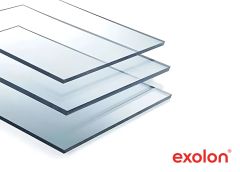 Placa de policarbonato compacto Exolon 1250 x 2050 x 0,75 mm incoloro brillo