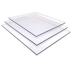 Placa de policarbonato compacto NR Exolon 3050 x 2050 x 1 mm incoloro mate/brillo