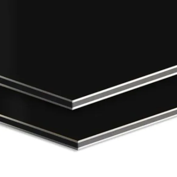 Panel de composite de Aluminio Light LERBOND 4050 x 1500 x 3 mm negro mate/brillo RAL 9005