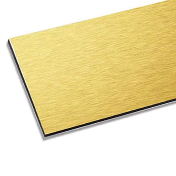 Panel de composite de Aluminio Light SKYBOND 3050 x 1500 x 3 mm oro/blanco mate/mate RAL 1036/9003
