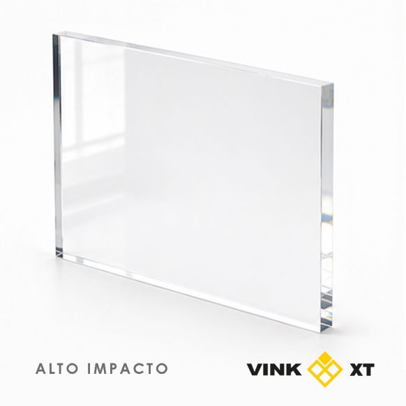 Placa de metacrilato de extrusión VINKCast alto impacto brillo incoloro, 3050 x 2050 x 3 mm (NC 25)